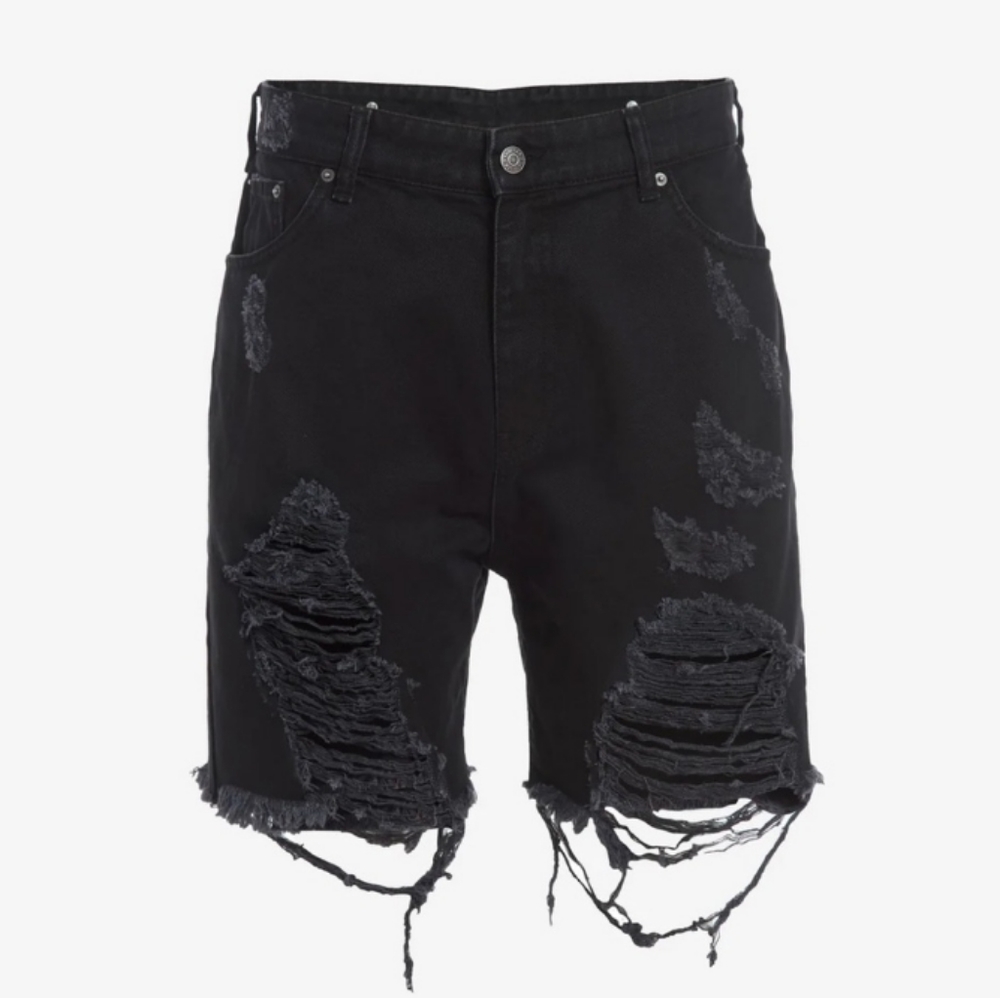 NWT Revolve SER.O.YA JACK DISTRESSED VINTAGE STRAIGHT SHORTS - Picture 2 of 7